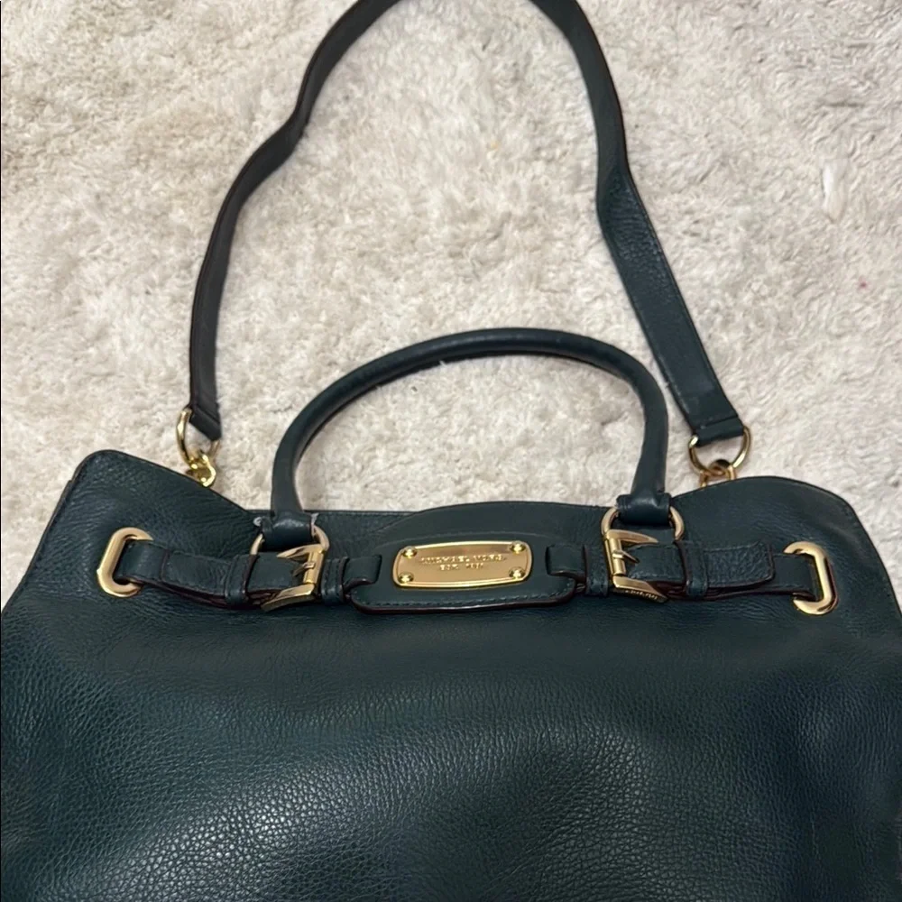 Michael Kors Hamilton Satchel Hunter Green